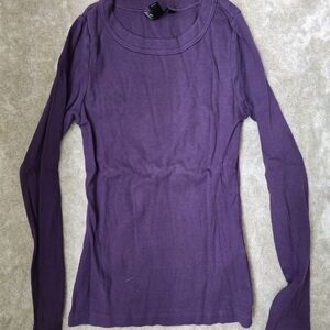 Banana Republic Rich Purple Long Sleeve Top